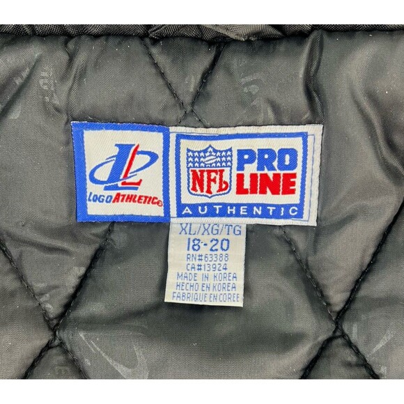 Vintage Pittsburgh Steelers NFL Proline Jacket by Logo Athletic 90s Youth XL - Picture 12 of 13